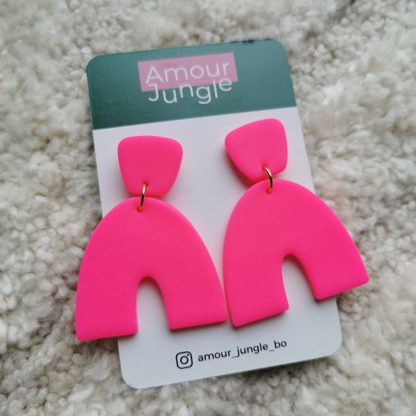 Boucles d'oreilles Ana roses