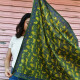 Grand foulard fauve vert - Byzantine