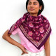 Foulard Théodora betterave - Byzantine