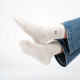 Chaussettes pailletées écru  - Billybelt