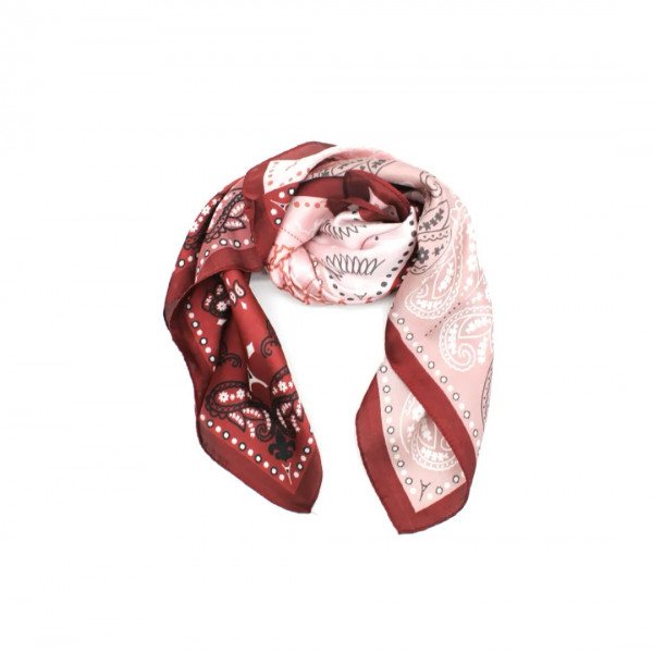 Foulard Katy rouge et rose
