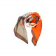 Foulard Katy beige et orange- Coquerico