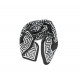Foulard Katy noir et blanc- Coquerico