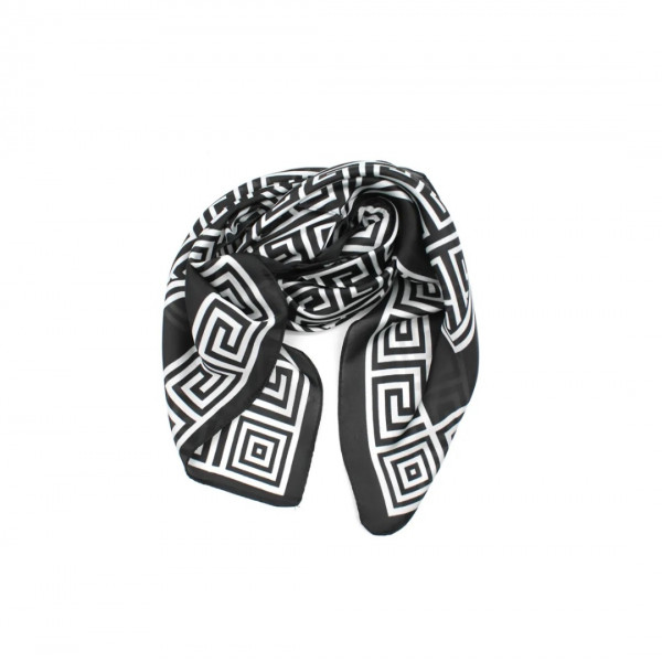 Foulard Katy noir et blanc- Coquerico