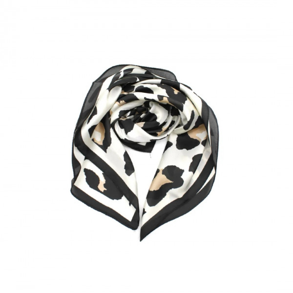 Foulard Katy léopard- Coquerico