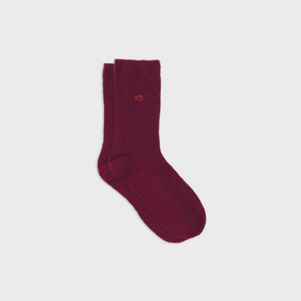 Chaussettes en laine bordeaux - Billybelt