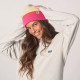 Bonnet en laine beige, rose et orange- Billybelt