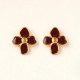 Boucles d'oreilles Latica bordeaux