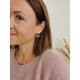 Boucles d'oreilles Latica bordeaux