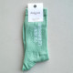 Chaussettes Ca sent le bonheur vert pâle - Félicie Aussi