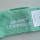 Chaussettes Ca sent le bonheur vert pâle - Félicie Aussi