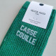 Chaussettes Casse couille paillettes vert - Félicie Aussi