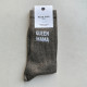 Chaussettes Queen mama paillettes marron- Félicie Aussi