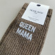 Chaussettes Queen mama paillettes marron- Félicie Aussi