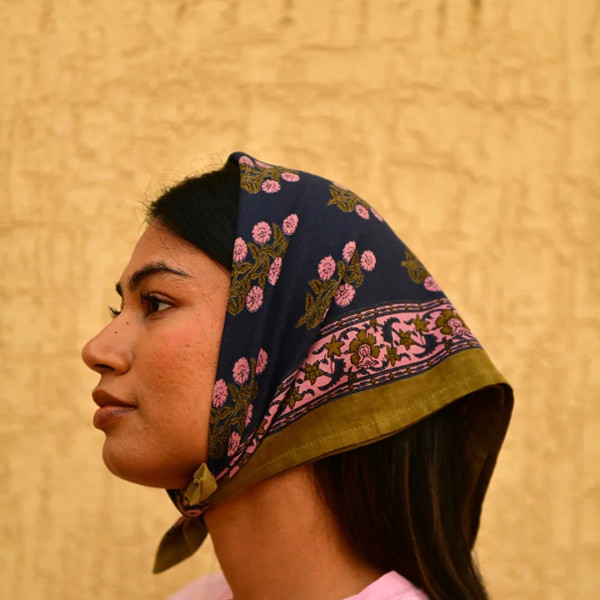 Petit foulard Antigone nuit- Byzantine