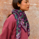 Foulard Ravenne Prune- Byzantine