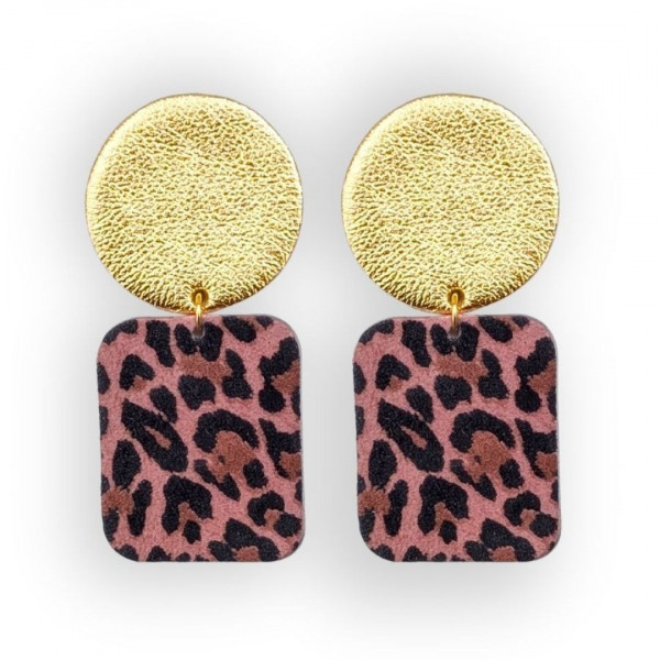 Boucles d'oreilles Georges bicolores or / léo - Demisel