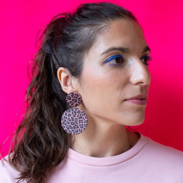 Boucles d'oreilles Twiggy matcha vernis - Demisel