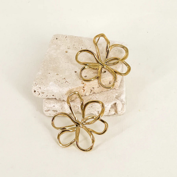 Boucles d'oreilles Camélia - Coquerico