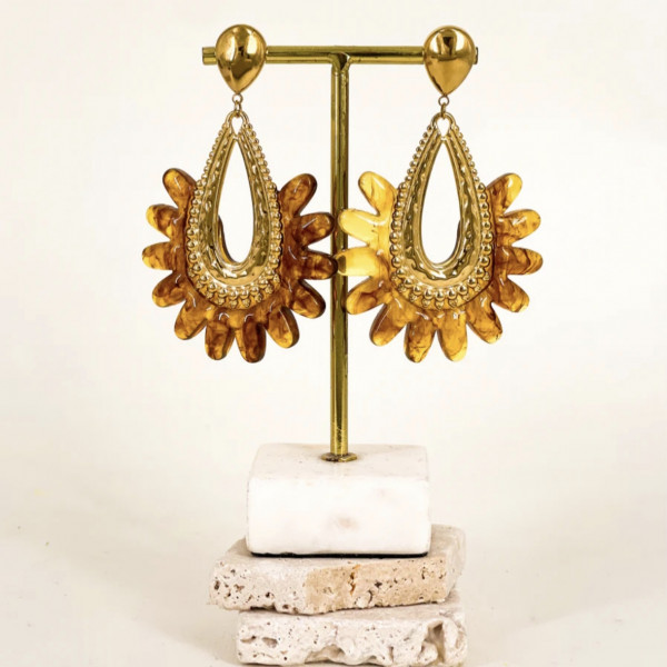 Boucles d'oreilles Sara - Coquerico