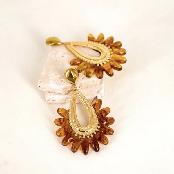 Boucles d'oreilles Sara - Coquerico