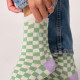 Chaussettes carreaux blanc et vert - Billybelt