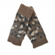 Mitaines léopard marron - Vimoda