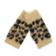 Mitaines léopard camel - Vimoda
