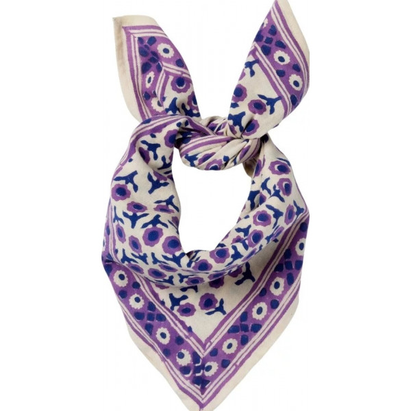 Foulard Isha cassis- Maison Bonheur