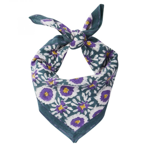 Foulard Margotte vert sapin- Maison Bonheur