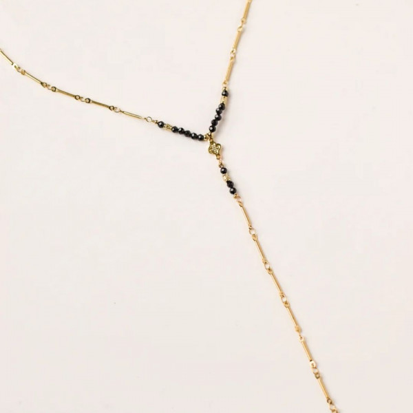 Collier Ritchie noir- Coquerico