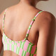 Brassière rayures vert et rose -We Are Jolies