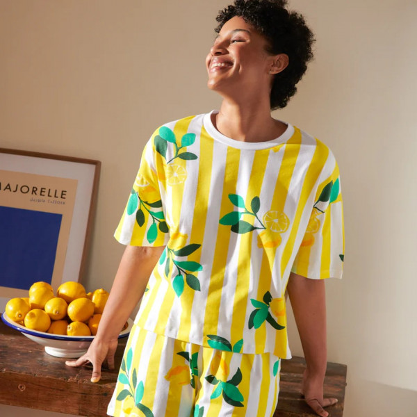 Pyjama citrons rayures jaunes -We Are Jolies