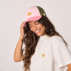 Casquette Trucker Rose et vert - Billybelt