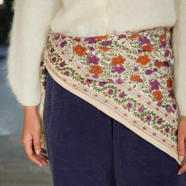 Foulard  Ellis violette - Bellemme