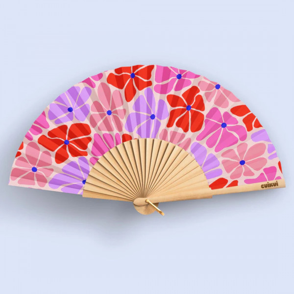 Eventail fleurs slowers - Cuikui