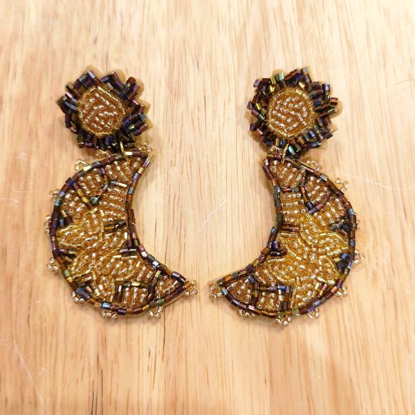 Boucles d'oreilles Luna - Coquerico