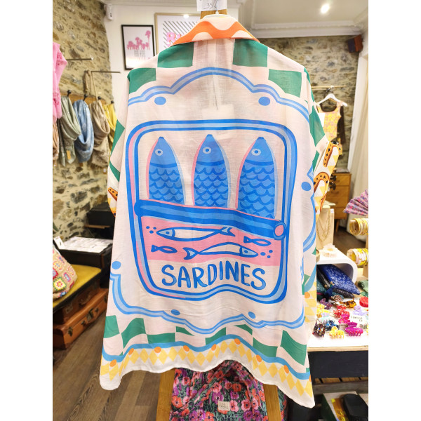 Chemise imprimée Sardines - Coquerico