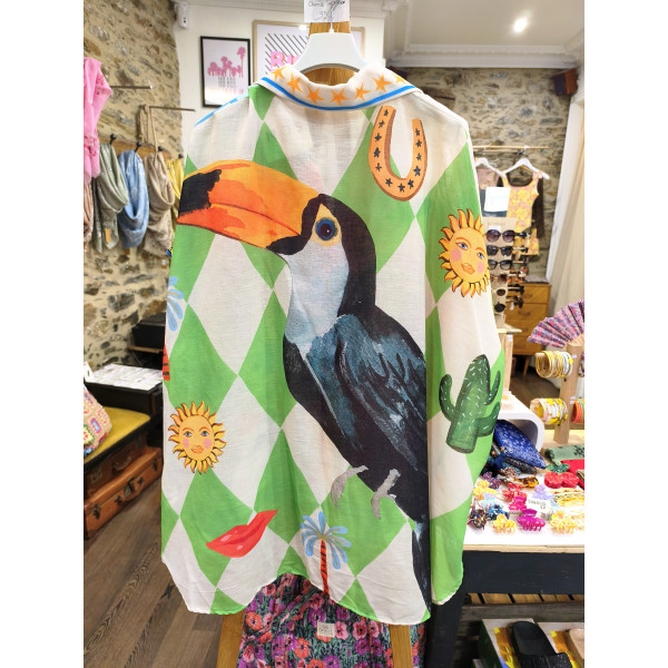 Chemise imprimée toucan - Coquerico