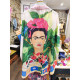 Chemise imprimée Frida Khalo -Coquerico