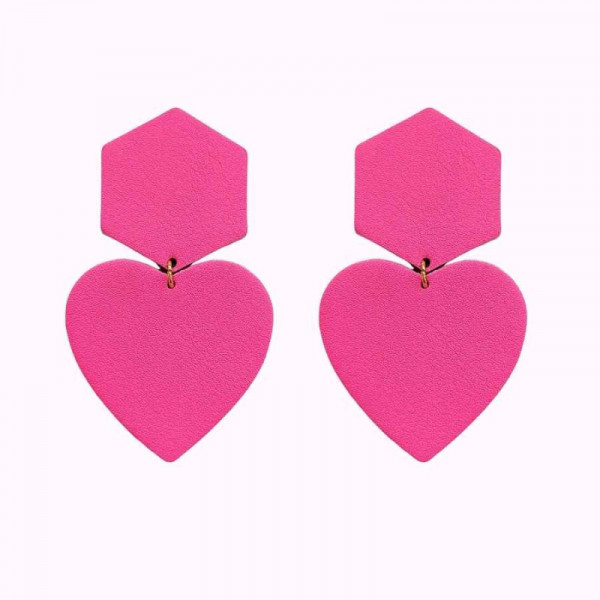 Boucles d'oreilles Aimée rose mattel- Demisel