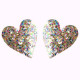 Boucles d'oreilles  Béguin paillettes confettis - Demisel