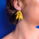Boucles d'oreilles Selma orange métallisé- Demisel