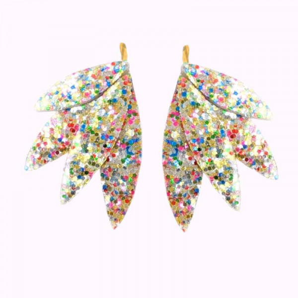 Boucles d'oreilles Selma paillettes confettis- Demisel