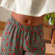 Pantalon Vichy cerise noir  -We Are Jolies