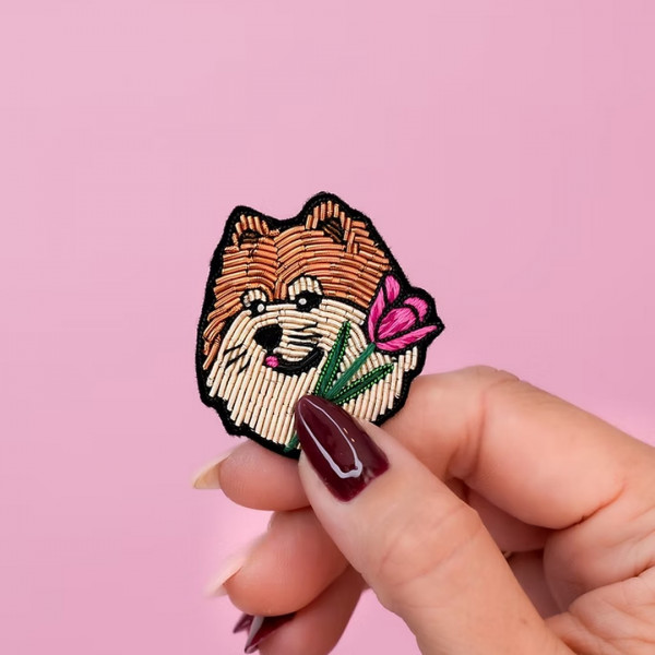 Broche Spitz - Malicieuse
