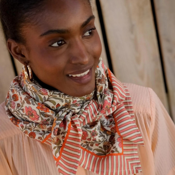 Foulard Ashley pêche - Bellemme