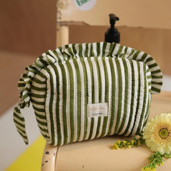 Trousse de toilette petit format Gaya Vert - Bëllemme