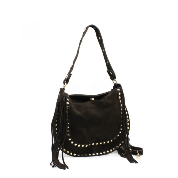 Sac franges marron foncé - Coquerico