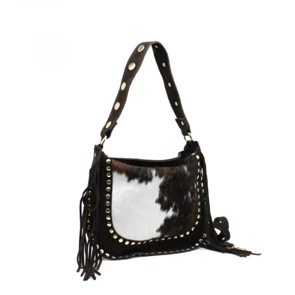 Sac franges motif vache - Coquerico